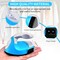 Mini Heat Press Iron Machine,Portable Mini Electric Iron,Small Heat Press Iron,Mini Iron Press for Clothes Shoes Bags Hats,Iron Press Machine for Heating Transfer,Silicone Pad Included (Blue)